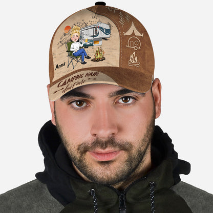 Camping Hair Don't Care - Personalized Camping Classic Cap