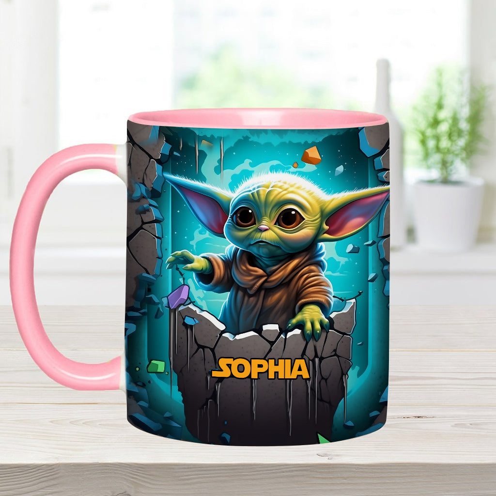 The Galaxy - Personalized The Force Accent Mug