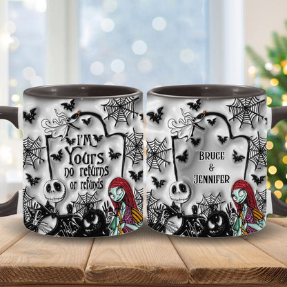 I'm Yours No Returns - Personalized Nightmare Accent Mug