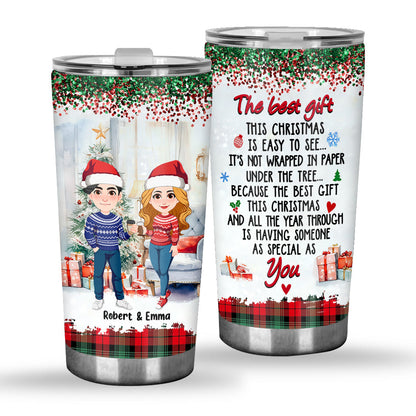 The Best Gift This Christmas - Personalized Couple Tumbler