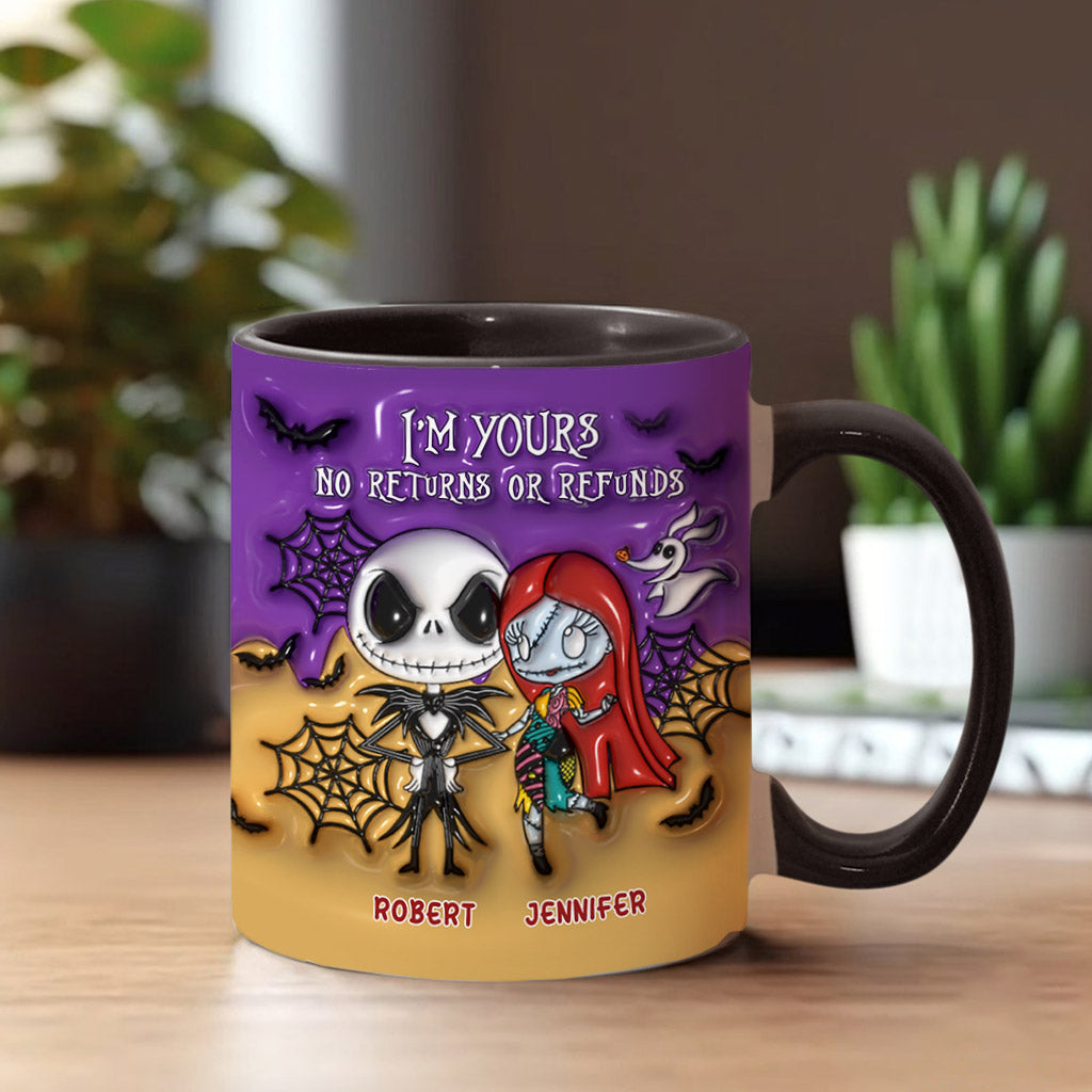 I'm Yours No Returns - Personalized Nightmare Accent Mug