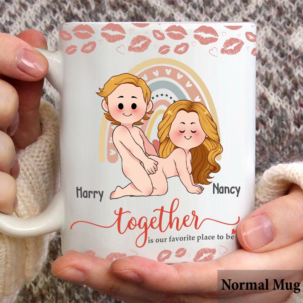 Together Is Our Favorite Place To Be - Personalized Couple Mug