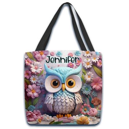 Cool Owl - Personalized Owl Tote Bag