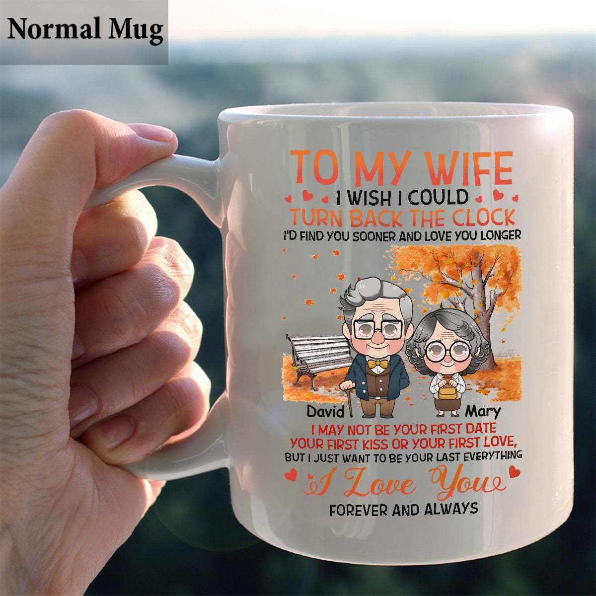 I Wish I Could Turn Back The Clock - Personalized Husband And Wife Mug