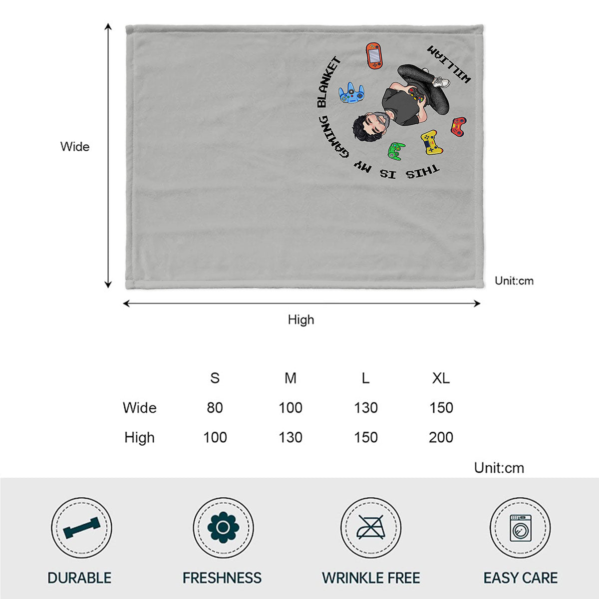 This Is My Gaming Blanket - Personalized Video Game Blanket