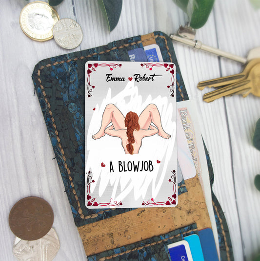 Scratch To Reveal - Personalized Couple Wallet Insert Card