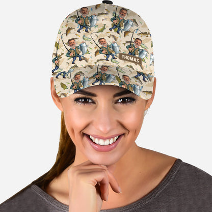 Photo Inserted Funny Fishing - Personalized Fishing Classic Cap