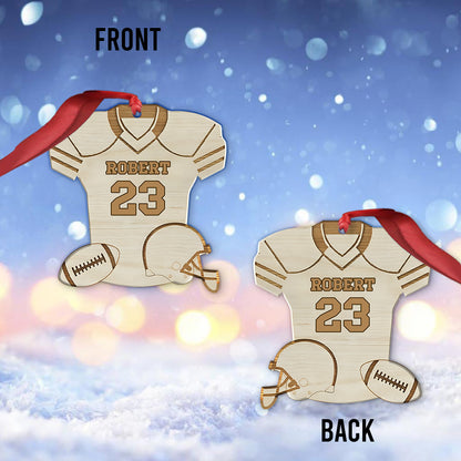 Love Football - Personalized Football Ornament