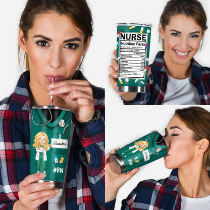 Nurse Nutrition Facts - Personalized Nurse Tumbler