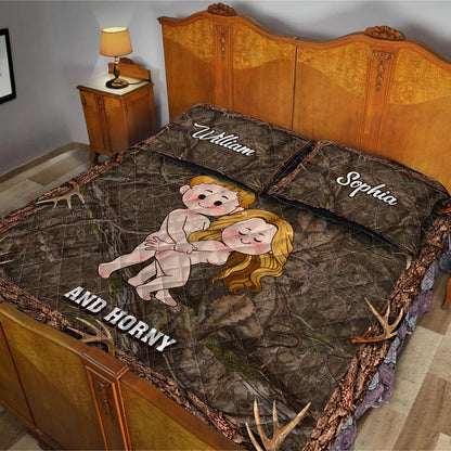 You Make Me Smile - Personalized Hunting Quilt Set