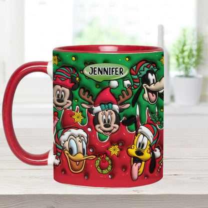 Christmas Is Coming - Personalized Mouse Accent Mug