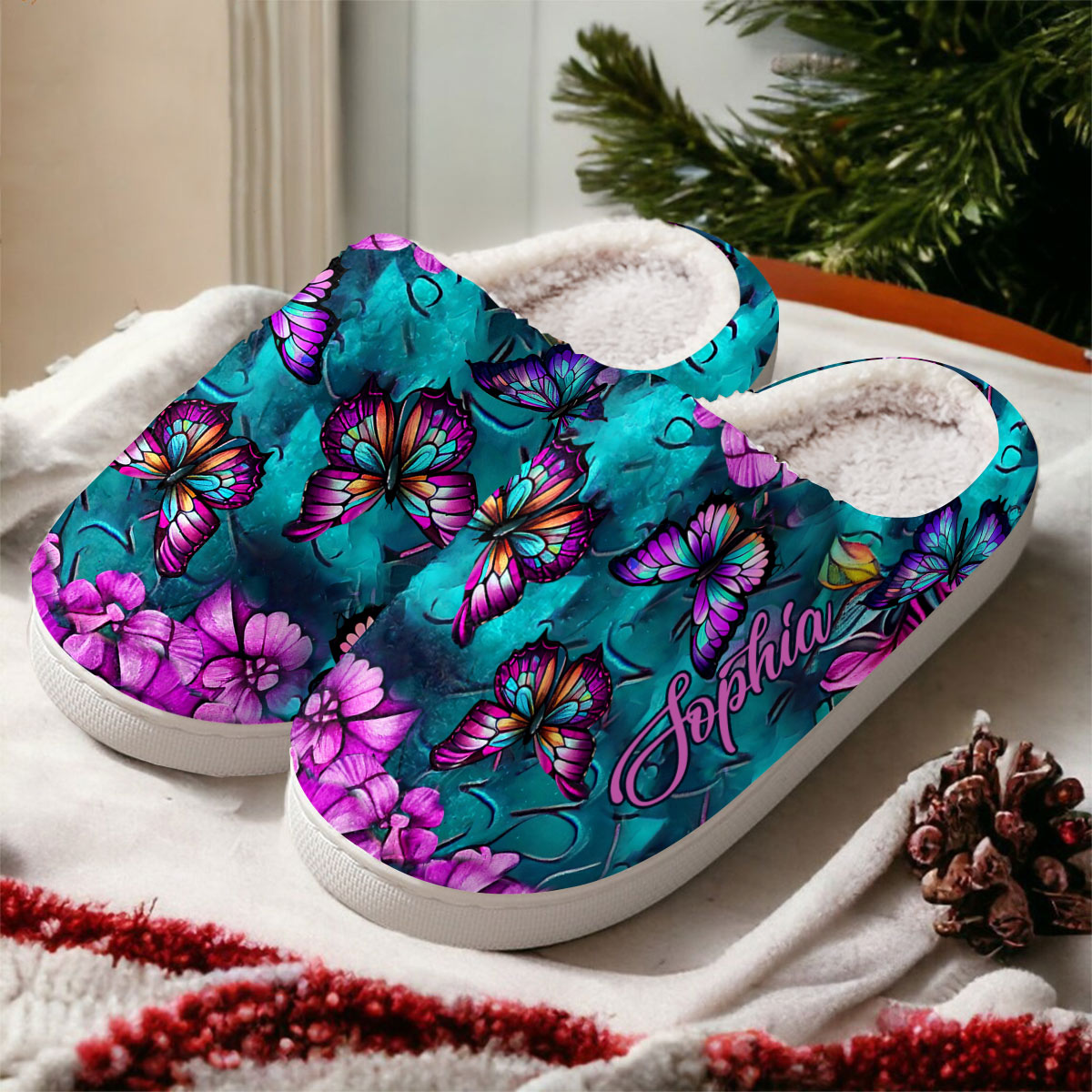 Love Butterflies - Personalized Butterfly Slippers