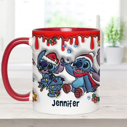 Merry Christmas - Personalized Ohana Accent Mug