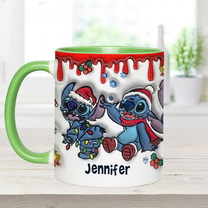 Merry Christmas - Personalized Ohana Accent Mug