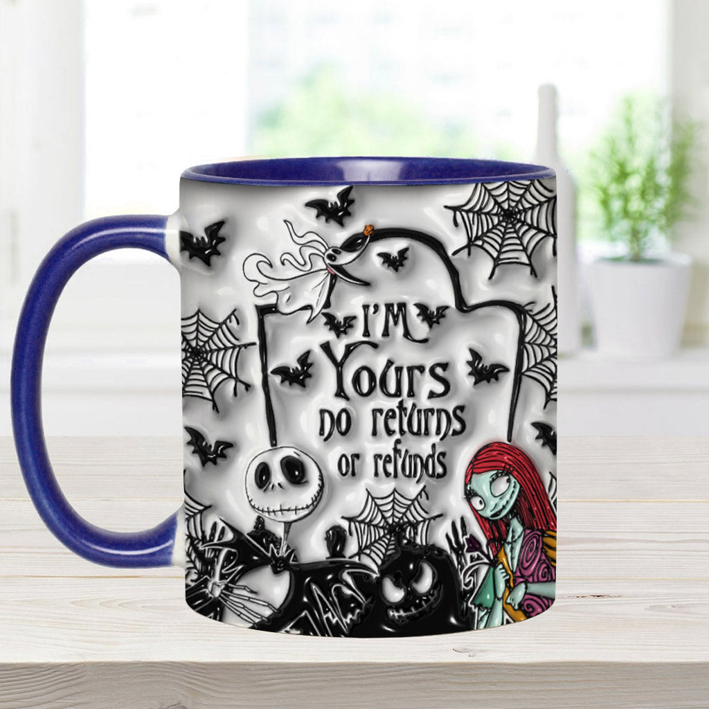 I'm Yours No Returns - Personalized Nightmare Accent Mug