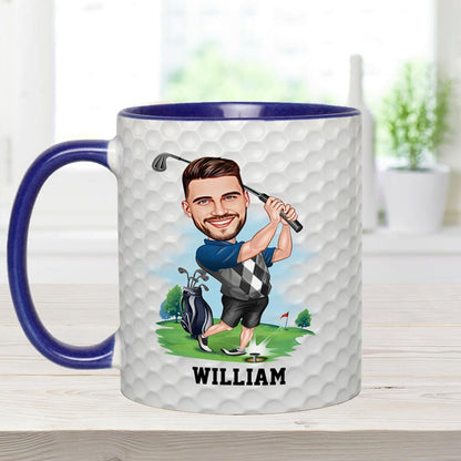 World's Okayest Golfer - Personalized Golf Accent Mug