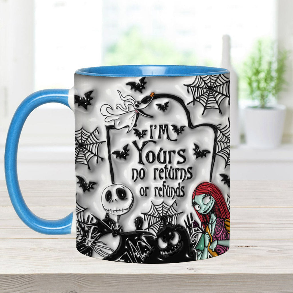 I'm Yours No Returns - Personalized Nightmare Accent Mug
