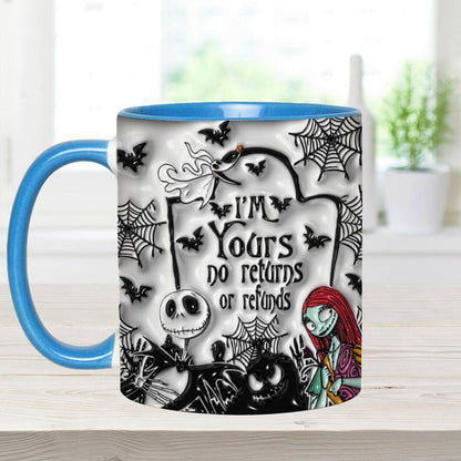 I'm Yours No Returns - Personalized Nightmare Accent Mug