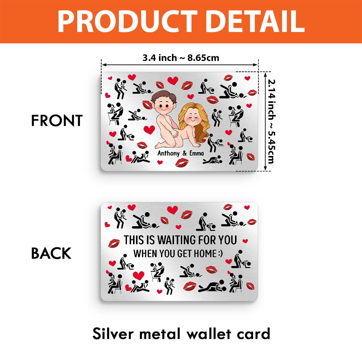 I Will Always Be Your Side - Personalized Couple Wallet Insert Card