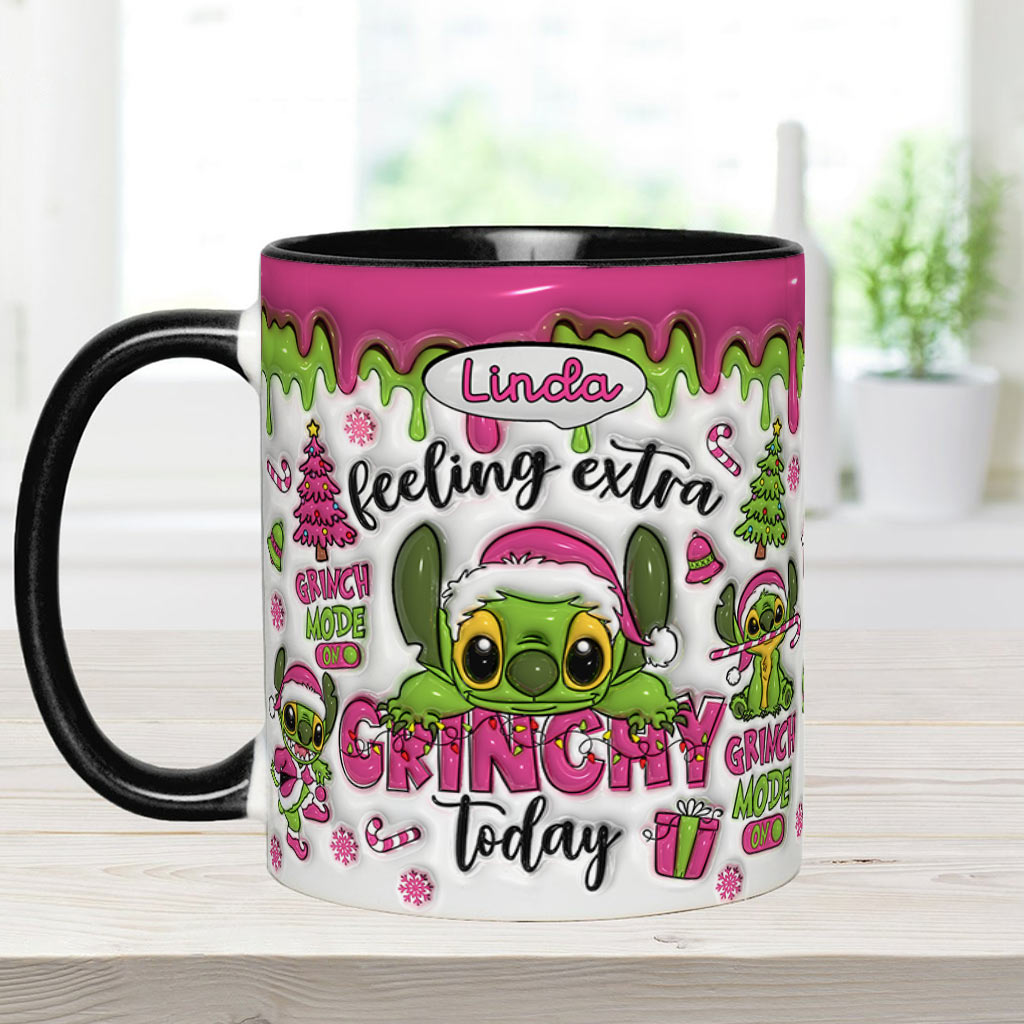 Feeling Extra Grinch Today - Personalized Ohana Accent Mug