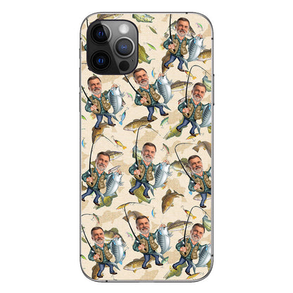 Photo Inserted Funny Fishing - Personalized Fishing Phone Case