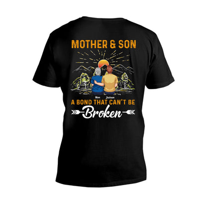 Mother & Son A Bond That Can't Be Broken - Personalized Mother T-shirt And Hoodie