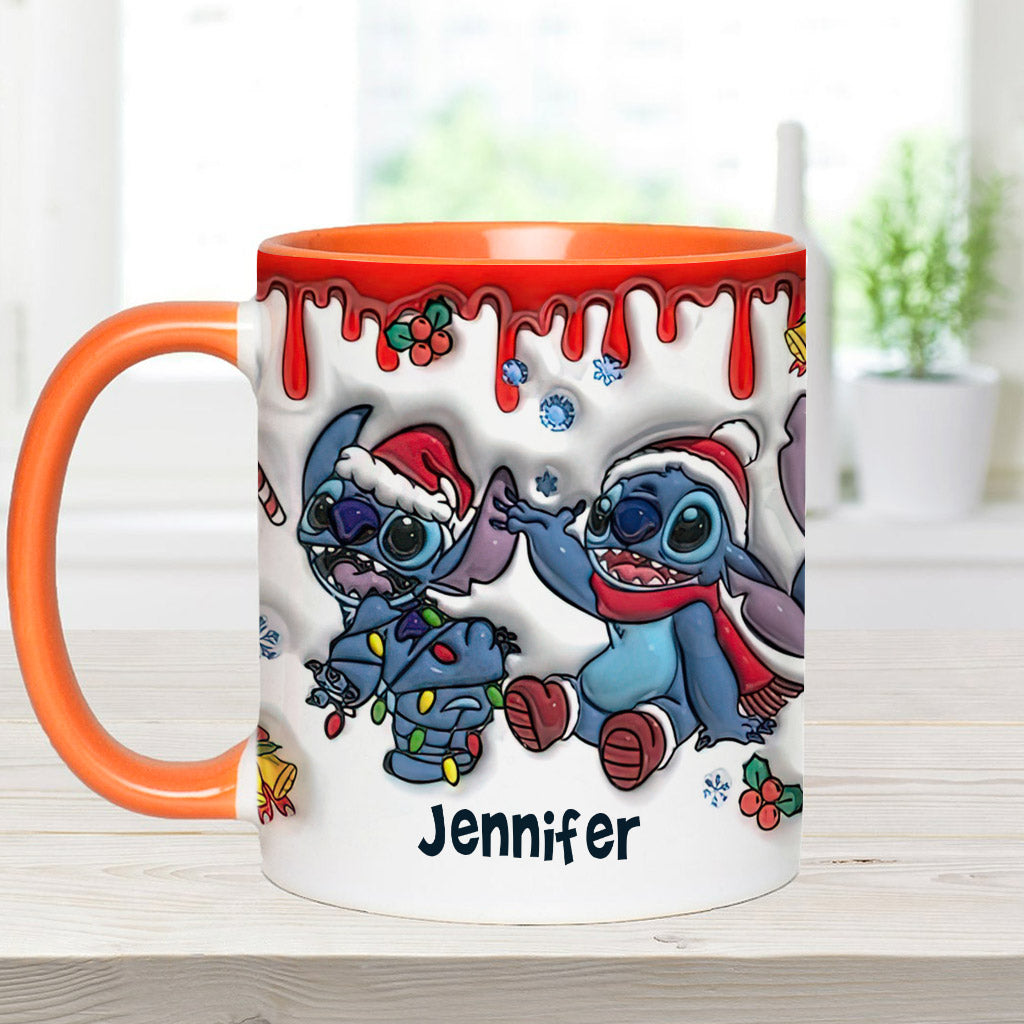 Merry Christmas - Personalized Ohana Accent Mug