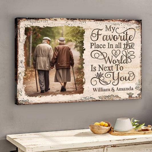 My Favorite Place - Personalized Couple Canvas And Poster