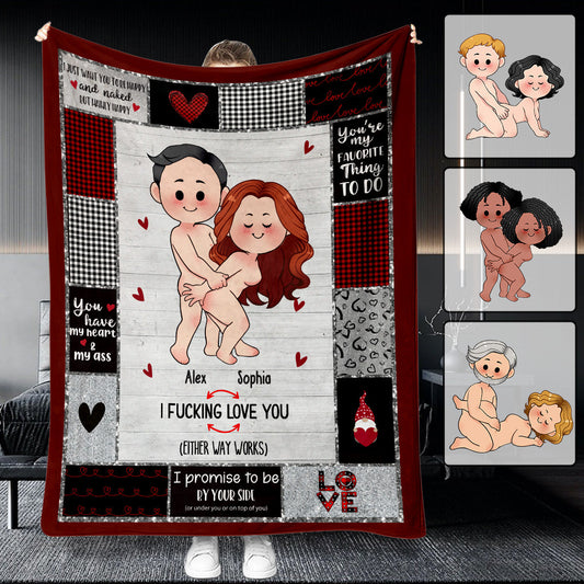 I Love You - Personalized Blanket