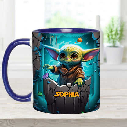The Galaxy - Personalized The Force Accent Mug