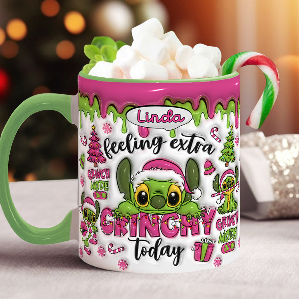 Feeling Extra Grinch Today - Personalized Ohana Accent Mug