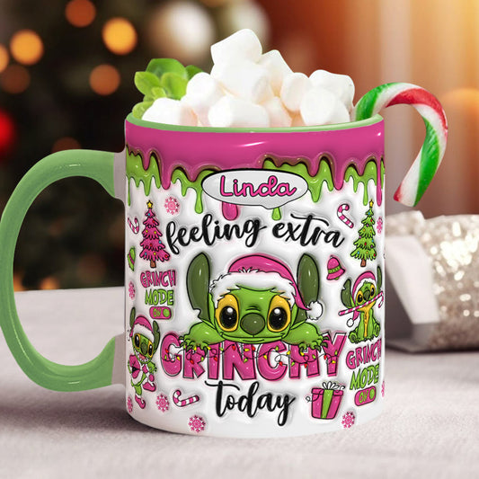 Feeling Extra Grinch Today - Personalized Ohana Accent Mug