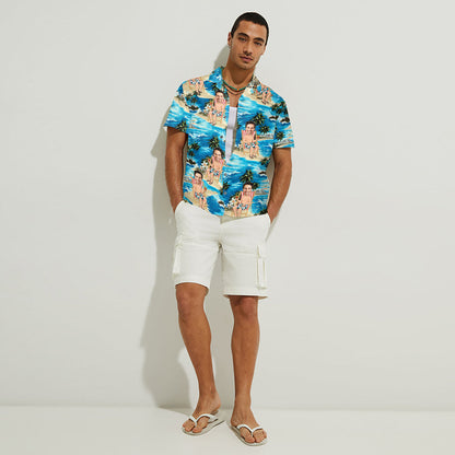 Beach Please - Personalized Sea Lover Hawaiian Shirt