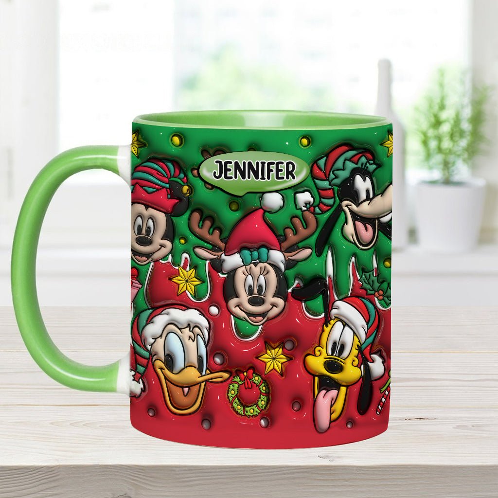 Christmas Is Coming - Personalized Mouse Accent Mug