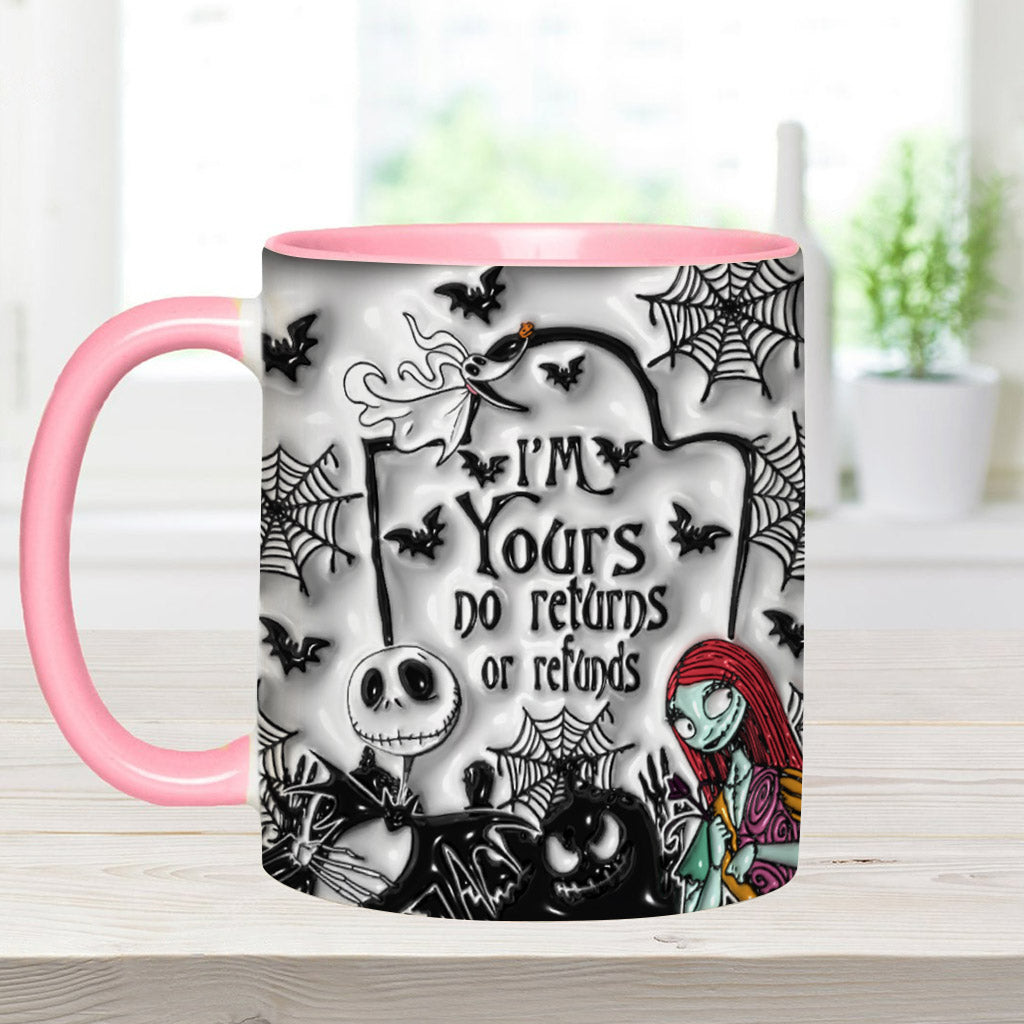I'm Yours No Returns - Personalized Nightmare Accent Mug