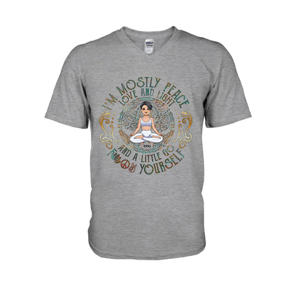 I'm Mostly Peace - Personalized Yoga T-shirt And Hoodie
