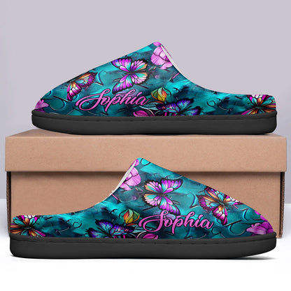 Love Butterflies - Personalized Butterfly Slippers