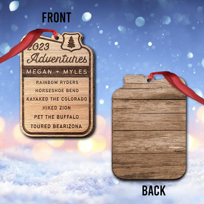 Favorite Adventure - Personalized Travelling Ornament