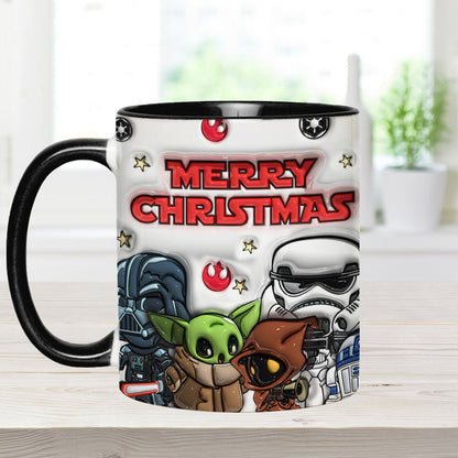 May The Christmas Be With You - Personalized The Force Accent Mug