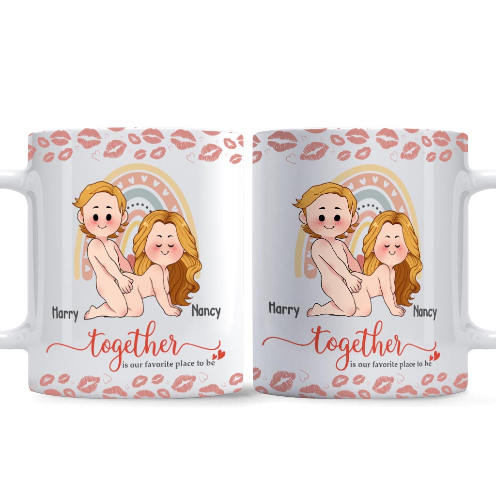 Together Is Our Favorite Place To Be - Personalized Couple Mug