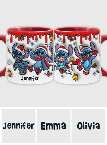 Merry Christmas - Personalized Ohana Accent Mug