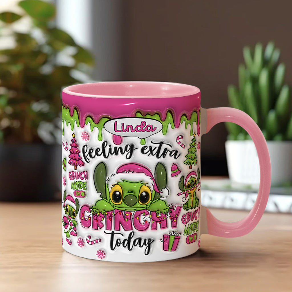 Feeling Extra Grinch Today - Personalized Ohana Accent Mug