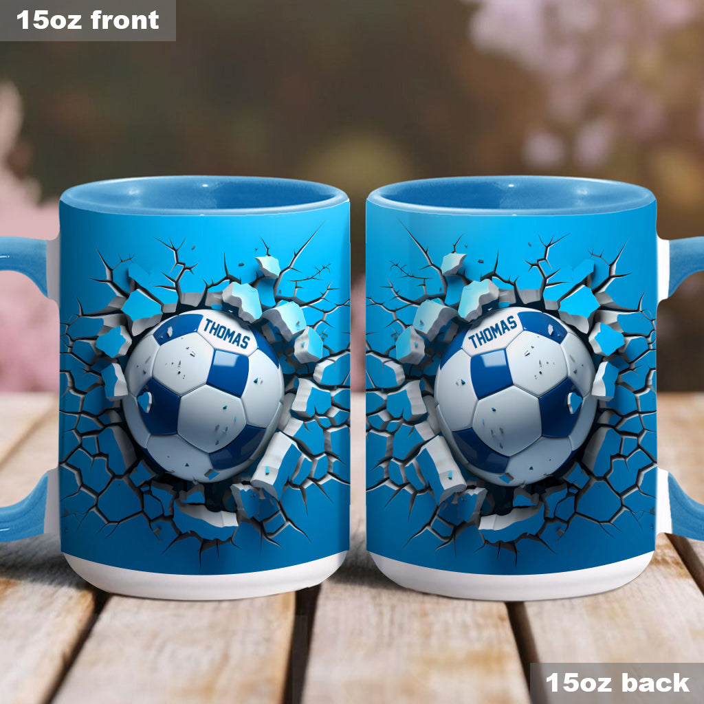 A Great Soccer - Personalized Soccer Accent Mug