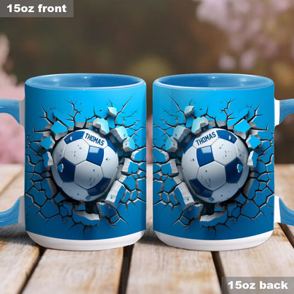 A Great Soccer - Personalized Soccer Accent Mug