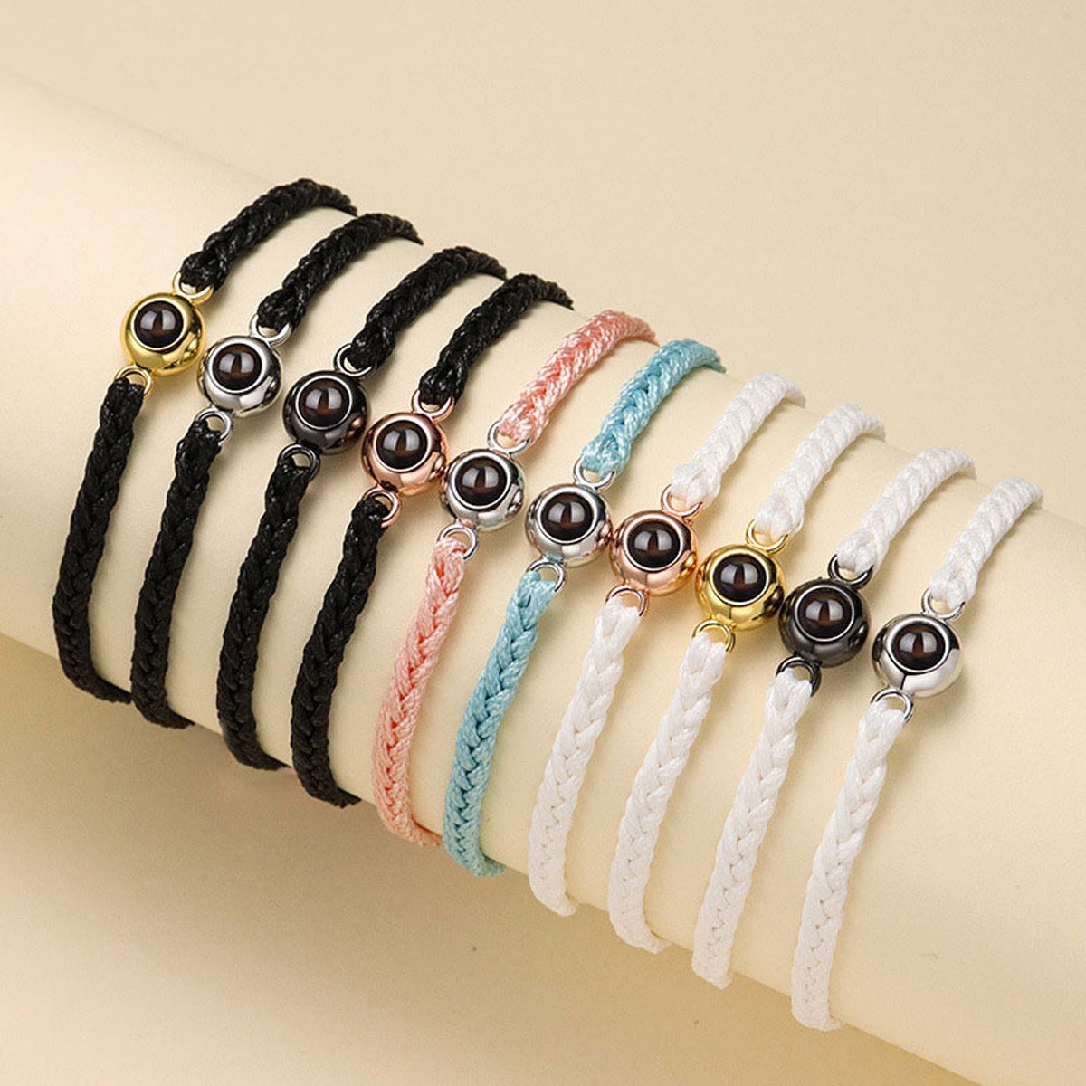 Custom Projection Bracelet - Personalized Couple