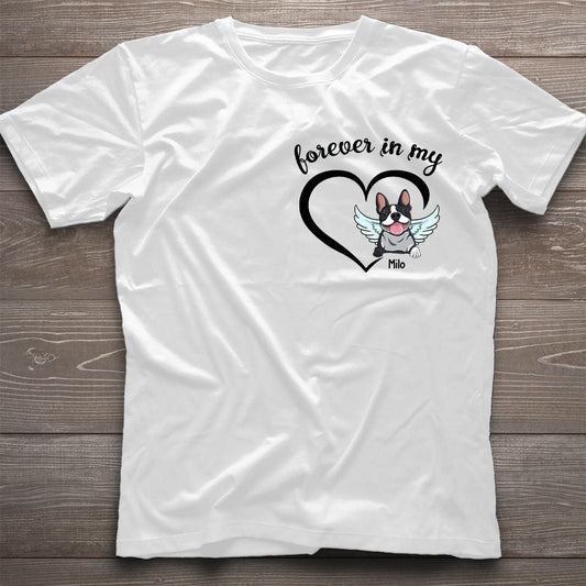 Forever In My Heart - Personalized Dog T-shirt And Hoodie