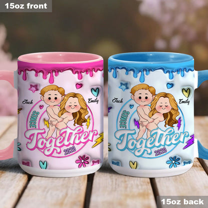 Together Since - Personalized Couple Accent Mug