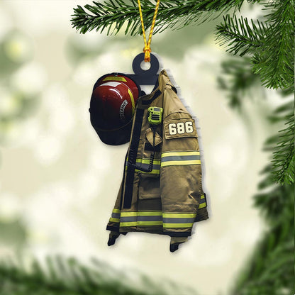 Firefighter Armor - Personalized Firefighter Ornament