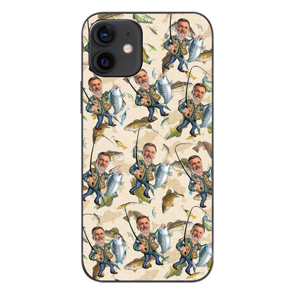 Photo Inserted Funny Fishing - Personalized Fishing Phone Case