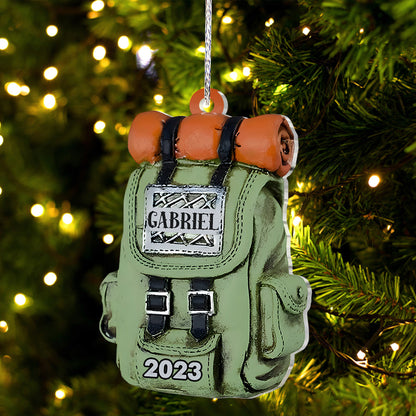 Hiking Bag - Personalized Hiking Ornament